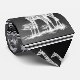 Seltene Retro afrikanische Giraffen im Krawatte