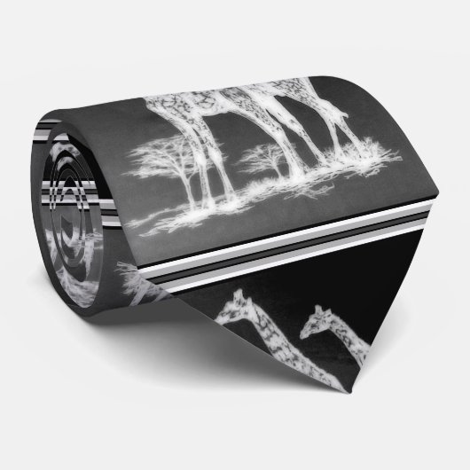 Seltene Retro afrikanische Giraffen im Krawatte (Gerollt)