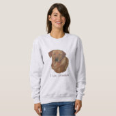 seltene rote Labrador Retreider Hundspass Slogan Sweatshirt (Vorne ganz)