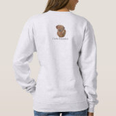 seltene rote Labrador Retreider Hundspass Slogan Sweatshirt (Rückseite)
