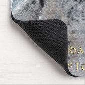 Seltene Schneeleopard & Bergmousemat Mousepad (Ecke)
