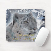 Seltene Schneeleopard & Bergmousemat Mousepad (Mit Mouse)