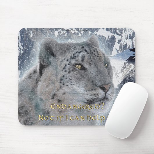 Seltene Schneeleopard & Bergmousemat Mousepad (Mit Mouse)