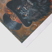 Seltene schwarze Lion7 Seidenpapier (Ausschnitt)