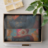Seltene schwarze Lion9 Seidenpapier (Geschenk)