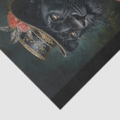 Seltene schwarze Löwe11 Seidenpapier (Ausschnitt)