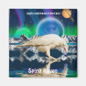 Seltene Spirit Raven Fantasy Magnete Magnet (Vorne)