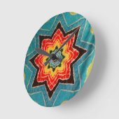 Seltene Star Gefärbte Krawatte PhatDyes-Uhr Runde Wanduhr (Winkel)