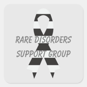 Seltene Störungen Zebra Sensibilisierungskampagne  Quadratischer Aufkleber