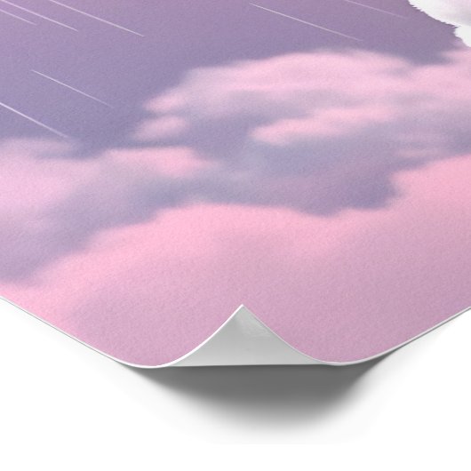 Seltener Bär ~ Lila Poster (Ecke)