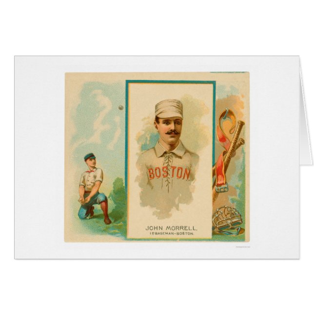 Seltener Baseball 1888 Johns Morrell (Vorderseite (Horizontal))