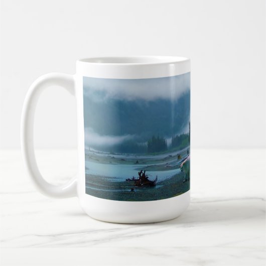 Seltener Geistbär und Misty BC River Kaffeetasse (Links)