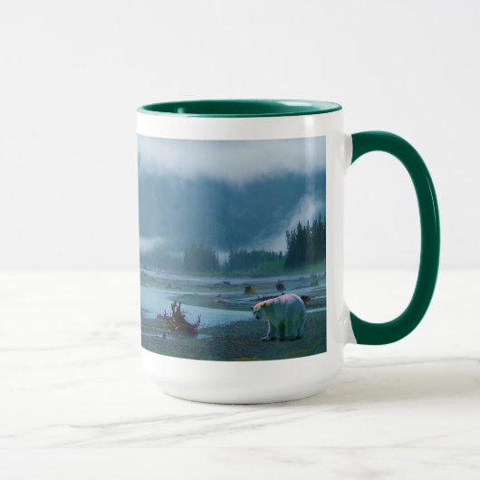Seltener Geistbär und Misty BC River Tasse (Rechts)