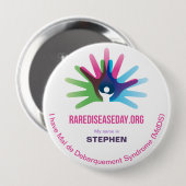 Seltener Krankheits-Tag, personifizieren alle, Button (Vorne & Hinten)