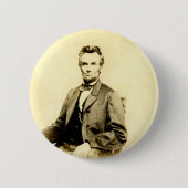 SELTENER Präsident Abraham Lincoln STEREOVIEW Button (Vorderseite)