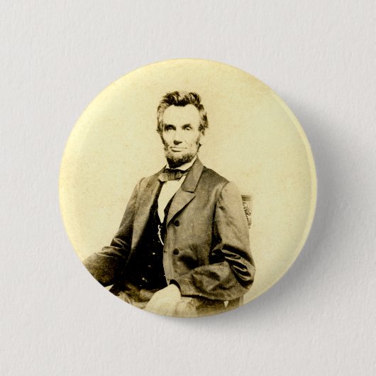 SELTENER Präsident Abraham Lincoln STEREOVIEW Button (Vorderseite)