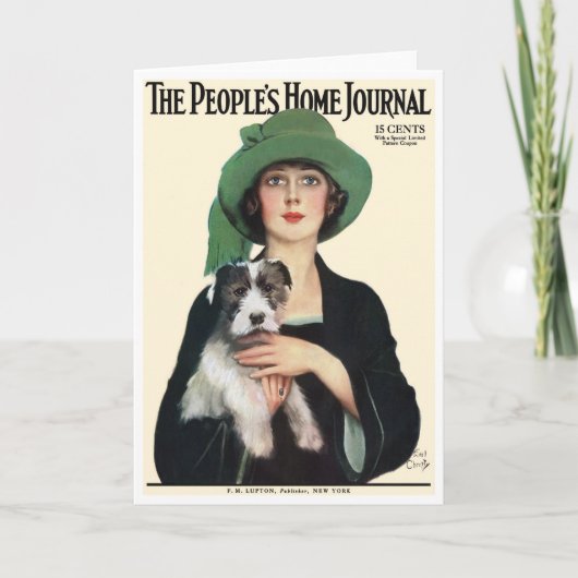 SELTENER VINTAGER ABDECKUNGS-KUNST-GRAF CHRISTY KARTE (Vorderseite)