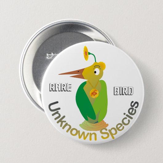 Seltener Vogel - (Knopf) Button (Vorne & Hinten)