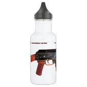 SELTENES ARMEE-KALASCHNIKOW-GEWEHR-MILITÄR AK-47 EDELSTAHLFLASCHE (Links)