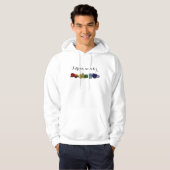 Seltenes Glas des Regenbogens See, Strandglas Hoodie (Vorne ganz)