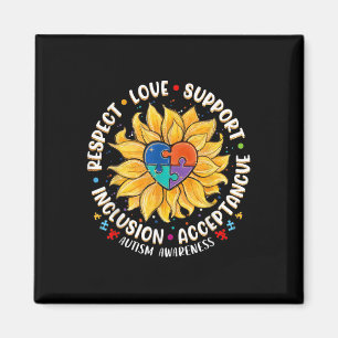 Seltenes-Krankheit-Bewusstsein-Shirt Autism Mom Da Magnet