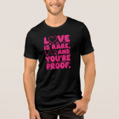 Seltenes Liebesbeweis Tri-Blend Shirt (Vorderseite)