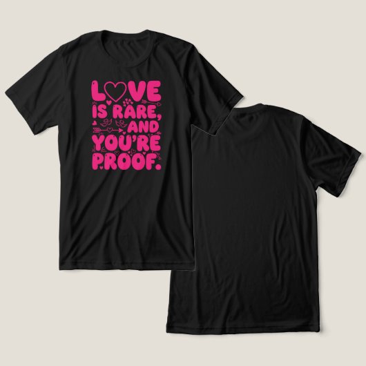 Seltenes Liebesbeweis Tri-Blend Shirt (Design vorne & hinten)