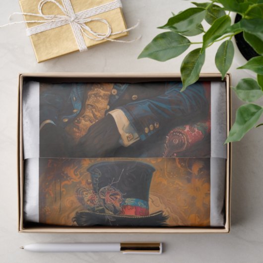 Seltenes Schwarzes Löwe12 Seidenpapier (Geschenk)