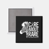 Seltenheitsbewusstsein Zebra-Band  Magnet (Vorderseite/Rückseite)