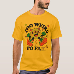 Seltsam, aber ikonisch – Surrealistische Cartoon- T-Shirt