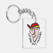 Seltsam, aber menschlich schlüsselanhänger (Vorderseite links)