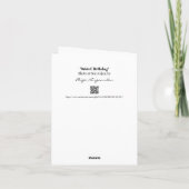 Seltsam aussehend nach dem gleichen Alter wie die Karte (Rückseite)