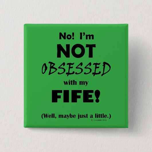 Seltsam Fife Button (Vorderseite)