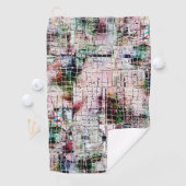 Seltsam gezeichnet unter rustikal gealtertem Jute Golfhandtuch (Insitu)