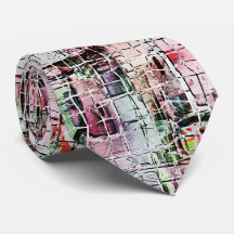 Seltsam gezeichnet unter rustikal gealtertem Jute