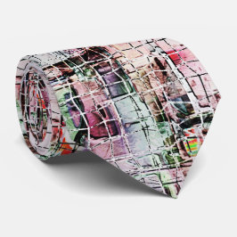 Seltsam gezeichnet unter rustikal gealtertem Jute Krawatte