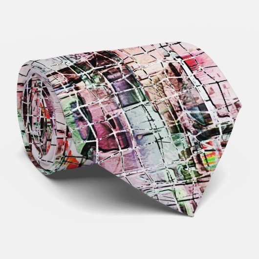 Seltsam gezeichnet unter rustikal gealtertem Jute Krawatte (Gerollt)