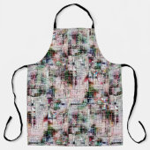 Seltsam gezeichnet unter rustikal gealtertem Jute Schürze (Vorderseite)