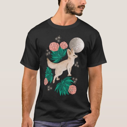 Seltsam Niedlicher Fennec Fox T-Shirt (Vorderseite)