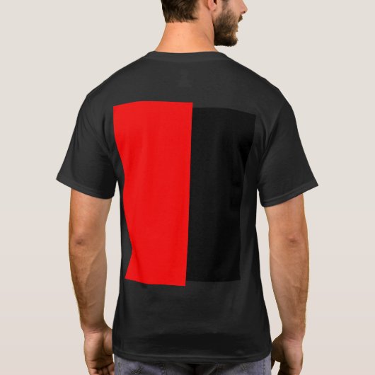 Seltsam rot und schwarz - unangenehm T-Shirt (Rückseite)