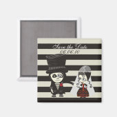 Seltsam Save the Date Magnet (Vorderseite/Rückseite)