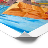 Seltsam und geheimnisvoll Art der verketteten Figu Poster (Ecke)