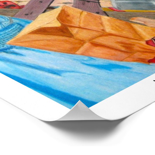 Seltsam und geheimnisvoll Art der verketteten Figu Poster (Ecke)