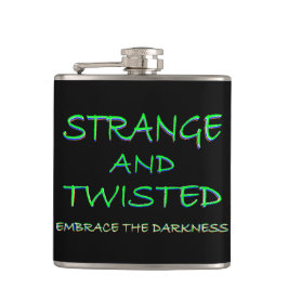 Seltsam und verdreht flachmann