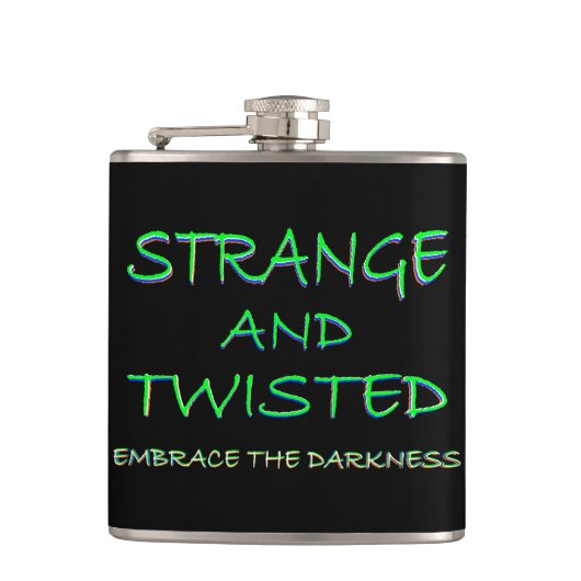 Seltsam und verdreht flachmann (Vorderseite)