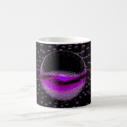 Seltsame Alien Orbs, die ein weich rosa Licht auss Kaffeetasse (Mittel)