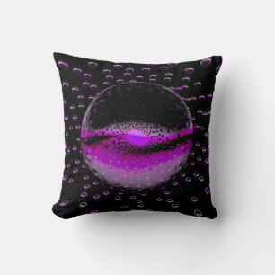 Seltsame Alien Orbs, die ein weich rosa Licht auss Kissen