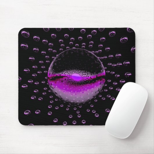 Seltsame Alien Orbs, die ein weich rosa Licht auss Mousepad (Mit Mouse)