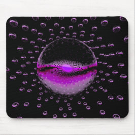 Seltsame Alien Orbs, die ein weich rosa Licht auss Mousepad