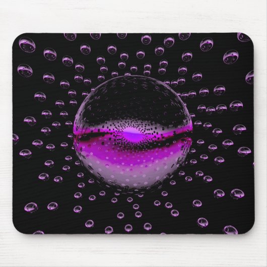 Seltsame Alien Orbs, die ein weich rosa Licht auss Mousepad (Vorne)